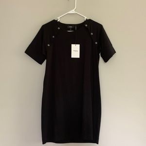 Theory Black Shift Dress
